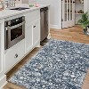 Washable Area Rug, Non-Slip Retro Floral Vintage Carpet, Non-Shedding Thin Low Pile Floor Rug for Kitchen, Dining Room, Bedroom - 2 of 4