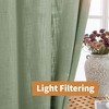 Awesome Home  Linen Blend Privacy and Light Filtering Texture Grommet Pair(2 Panels) - 2 of 4