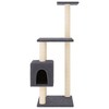 vidaXL Cat Tree Dark grey Engineered wood, plush, sisal 40.9 in Cat Tree - 3 of 4