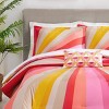 12''x21'' Oblong Satin Stitch Embroidered Decorative Throw Pillow Yellow/Dark Pink/Light Pink - Trina Turk - image 3 of 3