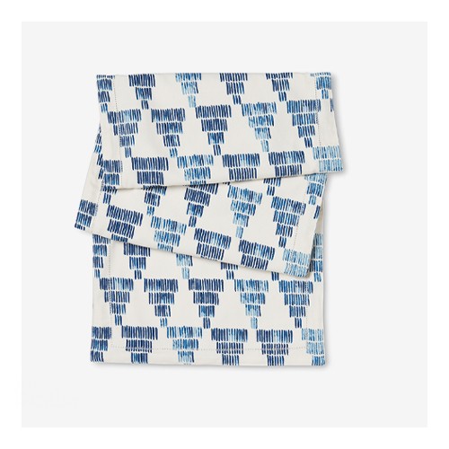 72" x 14" Cotton Block Print Table Runner Blue - Threshold™, 108" x 14" Cotton Global Table Runner Blue - Threshold™, 72" x 14" Cotton Striped Table Runner Blue - Threshold™, Dobby Woven Rib Stripe Table Runner Faded Blue/White - Hearth & Hand™ with Magnolia