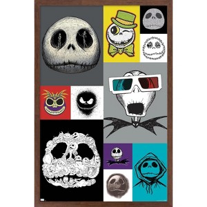 Trends International The Nightmare Before Christmas - Jack Grid Framed Wall Poster Prints - 1 of 4
