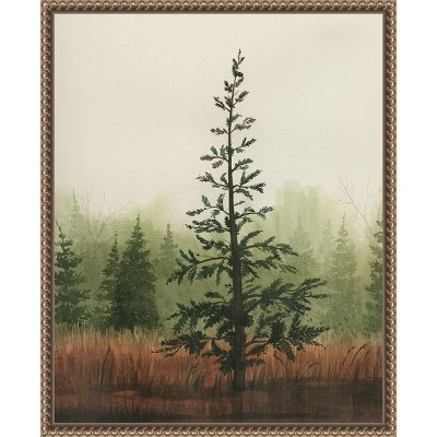 Grace Popp Young Evergreen II Bronze Framed Canvas Print