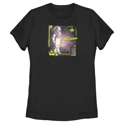 Women's Lightyear Star Command Blueprint T-shirt : Target