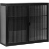 Wall-Mounted Bathroom Cabinet with Removable Shelves, Space-Saving Over Toilet Storage Unit, Medicine Cabinet with Tempered Glass Door - 4 of 4