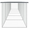 vidaXL Chicken Cage - Versatile and Spacious, Galvanized Steel Construction, Mesh Design, Roof-Protected, Anthracite, Dimensions - 237.4"x38.6"x35.4" - 4 of 4