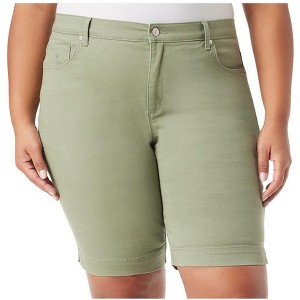 Gloria Vanderbilt Womens Solid Casual Bermuda Shorts - 1 of 1