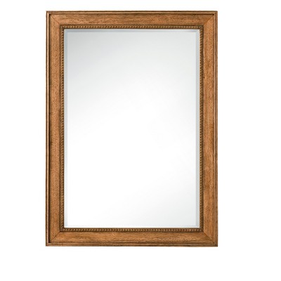 James Martin Vanities Bristol 29" Rectangular Mirror, Saddle Brown