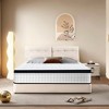 GDFStudio Mary 12" White Memory Foam Individual Pocket Spring Hybrid Mattress - 2 of 4