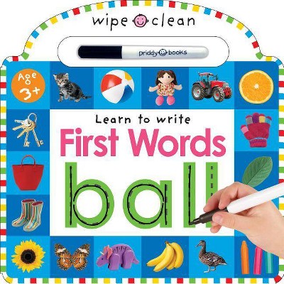 Wipe Clean First Words - (Wipe Clean) (Hardcover) - by Roger Priddy