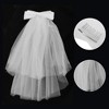 Unique Bargains Comb Wedding Veil White 1 Pc - 3 of 4