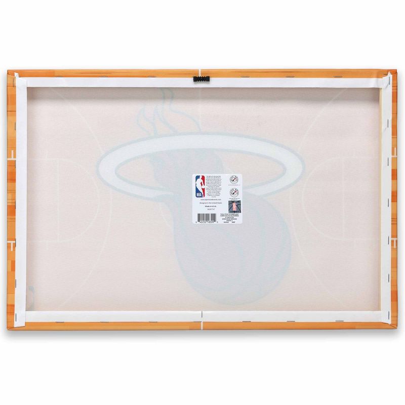 NBA Miami Heat Court Canvas Wall Sign, 3 of 5