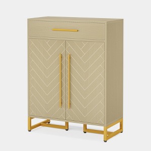 Tribesigns Shoe Cabinet with Doors, Modern Shoe Rack with Drawer - 1 of 4