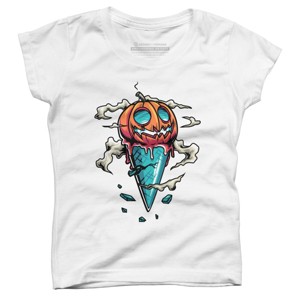 Girl's Design By Humans Halloween By anggatantama T-Shirt - 1 of 3