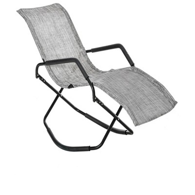 59.75 "Rocking Sun Lounger, Chaise Lounge Rocker for Sunbathing