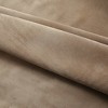 Aghana Digitals Beige Velvet Blackout Curtains 2-Pack with Metal Hooks, 55.1x88.6" Polyester, Light - 3 of 4