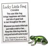Ganz Zinc Pocket Charm with Inspirational Card, Lucky Little Frog - 2 of 3