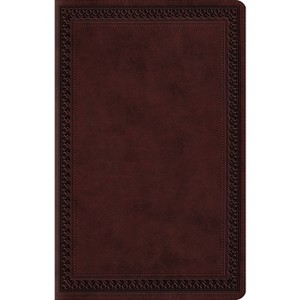 ESV Premium Gift Bible (Trutone, Mahogany, Border Design) - (Leather Bound) - 1 of 1