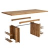 Resenkos Computer Desk, Office Desk, Study Desk,63" Executive Desk, Large Wood Computer Writing Table with Storage,Brown - 3 of 4