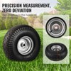 VEVOR Lawn Mower Tires, 15x6-6" Lawn Tractor Tires, 2-Pack Tire and Wheel Assemblies, Turf Pneumatic Tires with 3" Centered Hub, Black - 4 of 4
