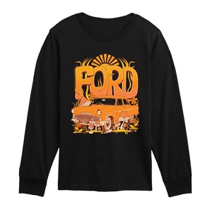 Boys' - Ford - 1957 Ford Zodiac Mark II Long Sleeve Graphic T-Shirt - 1 of 3