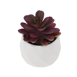 Unique Bargains Fake Succulent Plant for Office Desk Bathroom Kitchen Decor - 1 of 4