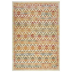 Washable Floral Print Living Room Bedroom Rugs, Soft Non Slip Farmhouse Carpet for Dining Room Kitchen, Vintage Home Decor Rugs - 1 of 4