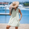 Women's Stripe Sleeveless V-Neck Mini Dress - Cupshe - 2 of 4