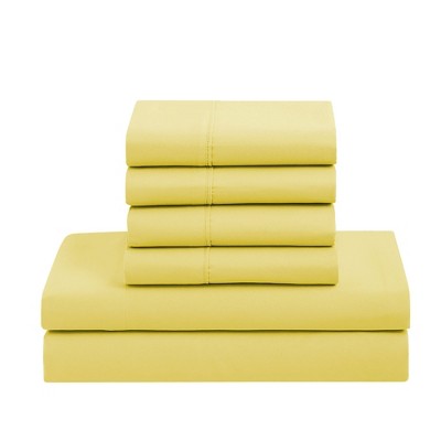 Yellow Twin Down Alternative Microfiber Bed in a Bag Set