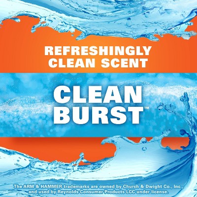 Hefty Ultra Strong Tall Kitchen Drawstring Trash Bags - Clean Burst Scent - 13gal - 50ct