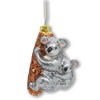 Koala Baby and Parent Glass Christmas Ornament| OrnamentallyYou - 3 of 3