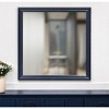 HomeRoots 38" Blue Square Wood Framed Accent Mirror - 2 of 4