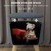 NicBex Round Linen Storage Ottoman Bench,Upholstered Storage Ottoman with Hidden Storage,Modern Storage Bench for Living Room,Bedroom - 4 of 4