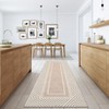 Machine Washable Area Rugs Ultra Thin Modern Frame Pattern Throw Rugs Non Slip Foldable Floor Cover Stain Resistant Indoor Carpet - 3 of 4