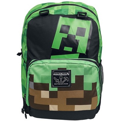 Minecraft Creeper Backpack Large 17 inch 
