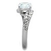 Slickblue Classic Women’s Engagement Ring with Round 8 mm CZ and Sparkling Pave Band, Sizes 5-10 - 4 of 4