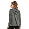 Sofra Women's Cotton Comfort Zip Up Hoodie Jersey Sweater - 2 of 3