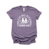 Simply Sage Market Work Between Camping Trips Short Sleeve Tee - L - Purple - 2 of 4