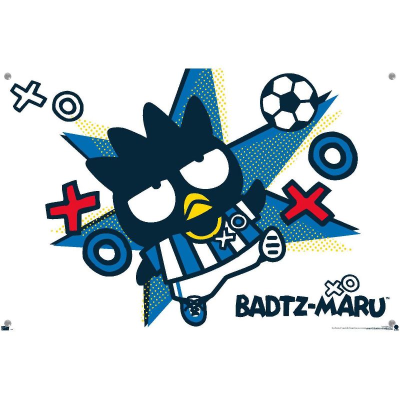 Trends International Hello Kitty and Friends: 21 Sports - Badtz-Maru Soccer Unframed Wall Poster Prints, 4 of 7