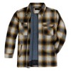 Men’s Heavyweight Cotton Brawny Brushed Flannel Shirt Jacket with Zipper and Faux Shearling Lining - 4 of 4