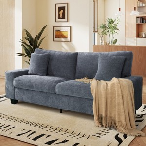Modern Chenille Sofa – Stylish & Comfortable for Living Room - 1 of 4