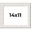 PosterPalooza | Photo Size Sculpted White Picture Frame - UV Acrylic, Foam Board Backing, Hanging Hardware - 2 of 4