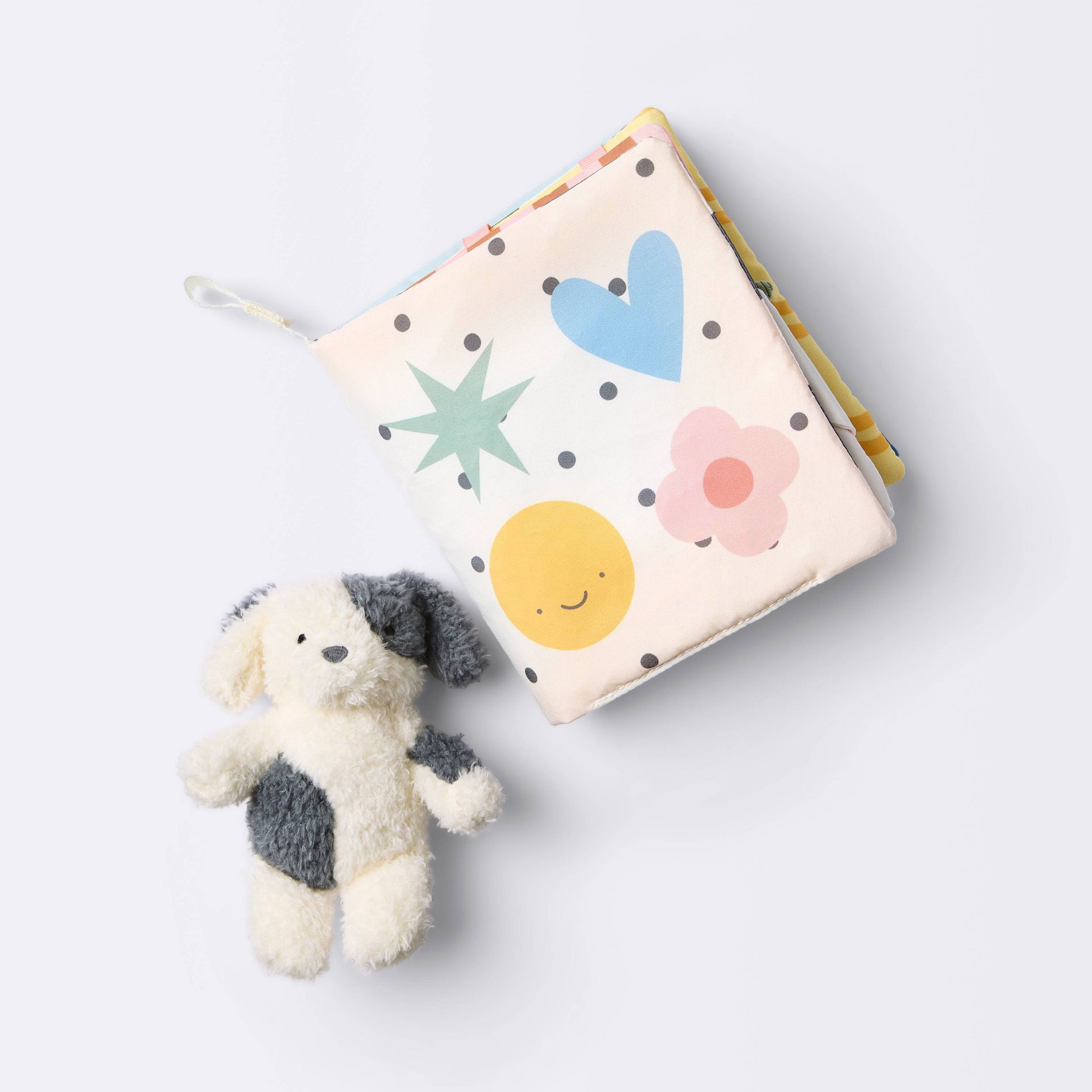 Interactive Soft Book and Plush Toy - Playtime Puppy - Cloud Island™: Sensory Development, Baby Learning Toys