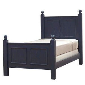 John Boyd Designs Notting Hill Collection Twin Poster Bed - Blueberry