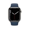 Apple Watch Series 7 GPS + Cellular, 45mm Graphite Stainless Steel Case with Abyss Blue Sport Band - image 2 of 4