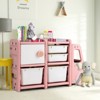 Safstar Kids Toy Storage Organizer Toddler Playroom Furniture w/ Plastic Bins Cabinet - 3 of 4