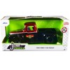 1956 Ford F-100 Pickup Truck "Mickey Thompson Performance Tires & Wheels" Black and Red Metallic 1/24 Diecast Model Car by Jada - 3 of 3