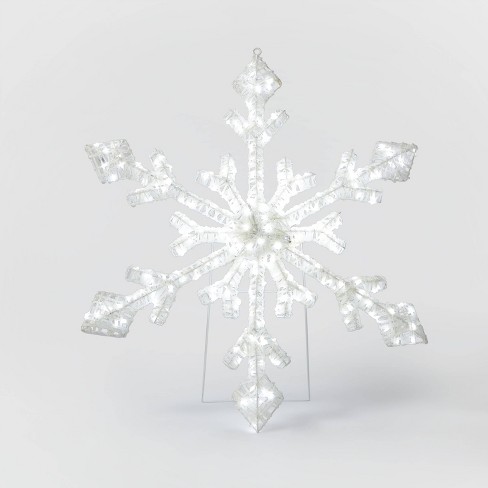 Merry Christmas Snowflake LED Pin 