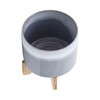 Gulches CERAMIC 8" PLANTER ON STAND, BLUE FADE - 4 of 4
