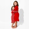 Bellabu Bear Toddler Winterberry Red Bamboo Girls' Long Sleeve Dress - 4 of 4